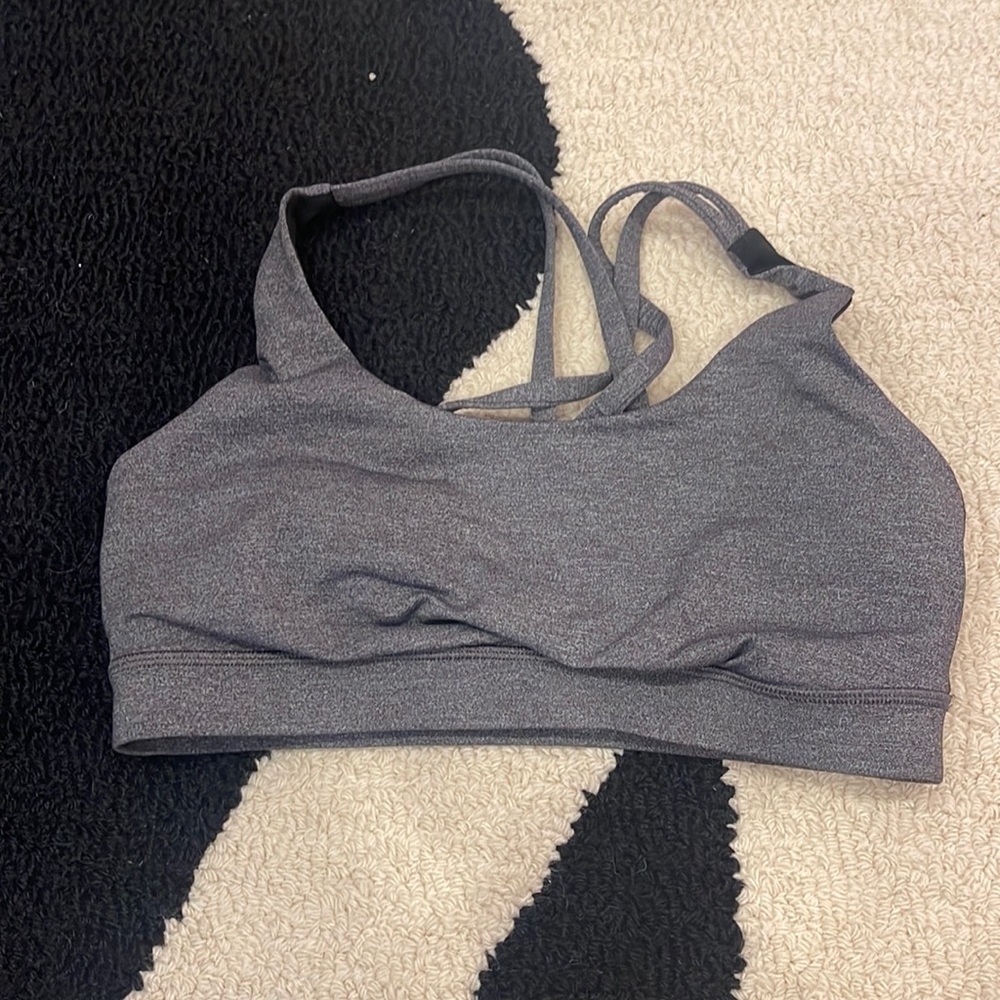 Lululemon grey energy bra